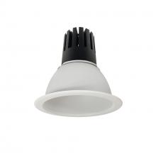 Nora NC3-61L535NMPW - 6" Sapphire III Round Open Reflector, 4500lm, 3500K, Narrow Flood Optic, Matte Powder White