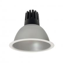 Nora NC3-81L330FHZMPW - 8" Sapphire III Round Open Reflector, 2500lm, 3000K, Flood Optic, Haze Reflector/Matte Powder