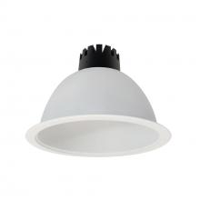 Nora NC3-81L235FMPW/EMI - 8" Sapphire III Round Open Reflector for Integral EM Test Switch, 1500lm, 3500K, Flood Optic,
