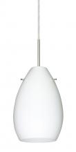 Besa Lighting 1BT-171307-LED-SN - Besa Pendant Pera 6 Satin Nickel Opal Matte 1x5W LED