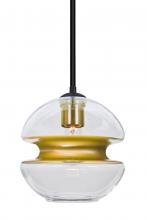 Besa Lighting 1TT-HULA8GD-BK - Besa Hula 8 Stem Pendant