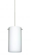 Besa Lighting X-440407-LED-SN - Besa Stilo 7 Pendant for Multiport Canopy Opal Matte Satin Nickel 1x5W LED