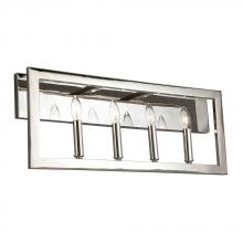 Eglo 204478A - 4 LT Bath/Vanity Light w/ Satin Nickel Finish & Candelabra Based Socket Holders