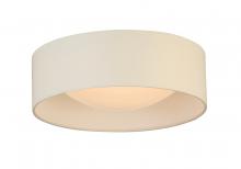 Eglo 204719A - Integrated LED 12" Ceiling Light w/ White Fabric Shade & White Acrylic Diffuser