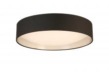 Eglo 204725A - Integrated LED 20" Ceiling Light w/ Black & Brushed Nickel Fabric Shade w/ White Acrylic Diffuse