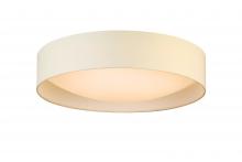 Eglo 204726A - Integrated LED 20" Ceiling Light w/ White Fabric Shade & White Acrylic Diffuser