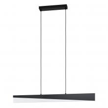 Eglo 99562A - 1 LT Integrated LED Linear Pendant w/ Black Finish & White Acrylic Shade