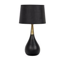 Craftmade 86222 - BL23BK, Black/Antique Brass Base with Black Fabric Hardback Shade
