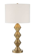 Craftmade 86244 - 1 Light Plated Metal Base Table Lamp in Antique Brass