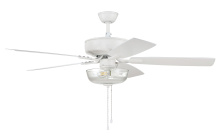 Craftmade P101W5-52WWOK - 52" Pro Plus 101 in White w/ White/Washed Oak Blades