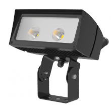 RAB Lighting FFLED26TNB44/480/PCS4 - Flood 3498 Lumens Ffled 26W 4X4 480W swivel photocell 4000K neutral led stunnion bronze