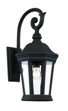 Trans Globe 40401 BK - Westfield Hexagon Shaped, Clear Glass, Armed Outdoor Wall Lantern Light