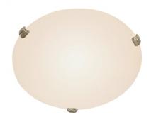 Trans Globe 58706 BN - 2LT FLUSH-12""-3 CLIPS-WHITE F