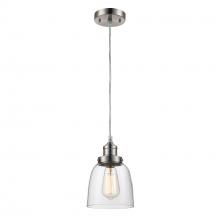 Trans Globe PND-1081 - Jenny 6-In. Clear Glass Bell, 1-Light Mini Pendant