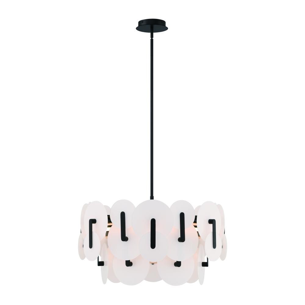 Nuvola 24" LED Chandelier In Black