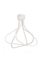 Elegant 5105F26WH - Dahlia LED FLUSH L26"H27"42W WH