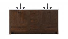 Elegant VF2866DEX - Vanity Cabinet 5Dw 4Dr 66"x19"x34" Expresso