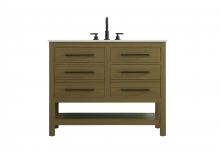 Elegant VF60542MCB - Vanity Cabinet 4DW 42"W x 22"D x 34"H Chestnut Brown
