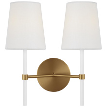 Visual Comfort & Co. Studio Collection KSW1102BBSGW - Monroe Double Sconce