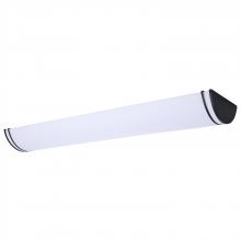 Nuvo 62/1980 - Glamour; LED 50 Inch Linear Flush Mount; Black Finish; 27K/3K/35K/4K/5K CCT Selectable