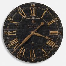 Uttermost 06029 - Uttermost Bond Street 18" Black Wall Clock