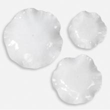Uttermost 04234 - Uttermost Abella Ceramic Wall Decor Set/3 White